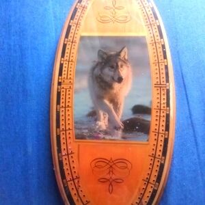 Cribbage board game (board only)